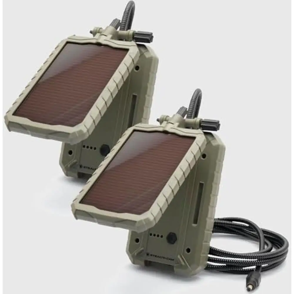 12V Solar Battery Pack Rechargeable & 10ft Cable Trail Cameras Durable Power Panel Compatible with All High Performance Solar