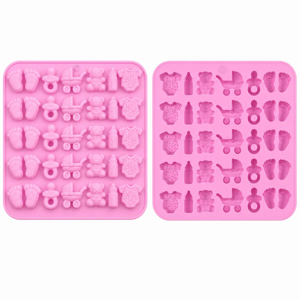 Shower Silicone Chocolate Mold Bite Size 3D Chocolate Candy Molds Baking Tools Non Stick Mousse Cake Mold Pastry Making