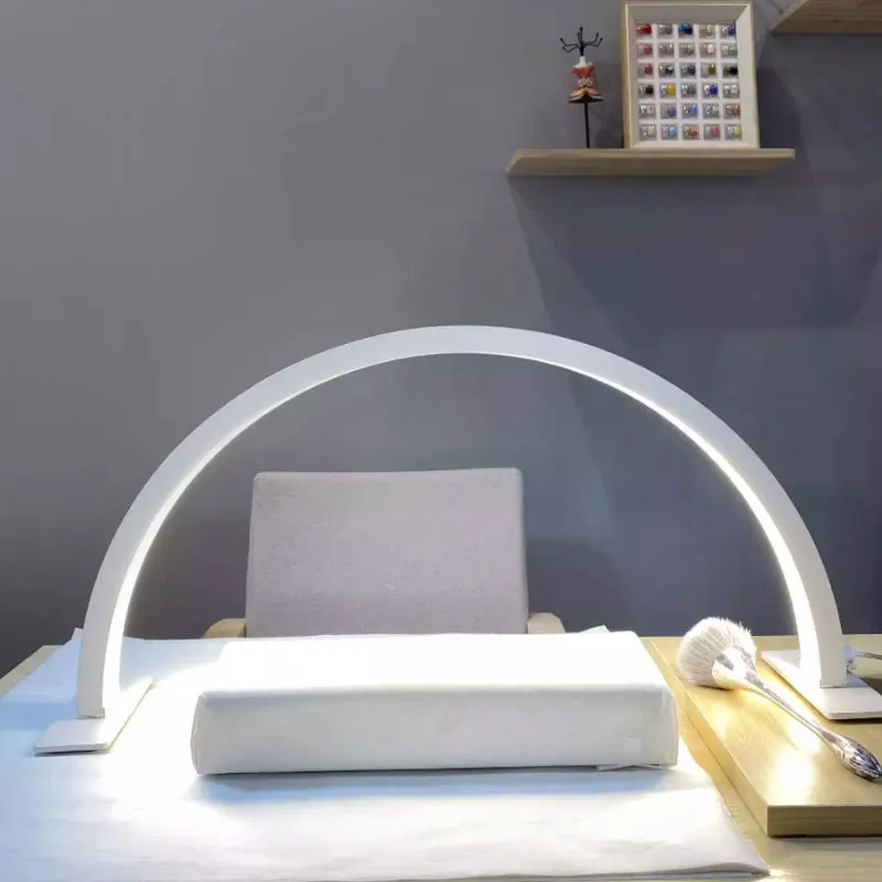 LED Work Lamp Light Luxury 1pcs Half-moon U-shaped Nail and Beauty Lamp Beauty Salon Desktop Nail and Eye-protecting Nail Lamp