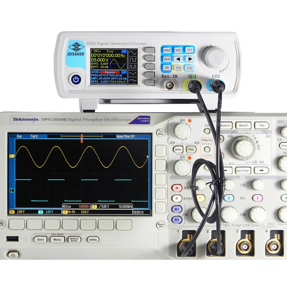 JDS6600-15M 15MHz DDS Function Signal Generator Digital Control Dual-channel Frequency Meter Arbitrary Waveform Generator