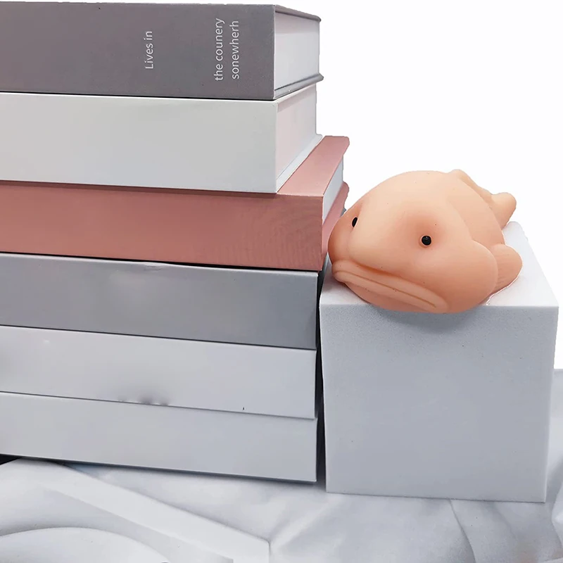 Cute Blobfish Toys Fragrant Droplet Fish  Blob Fish Mochi Decompression Toys Accoutrements Blobfish Novelty Squishy Toy