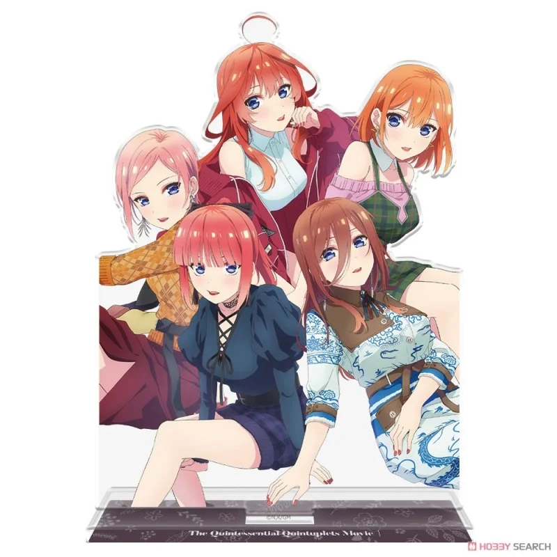 The Quintessential Quintuplets Anime Acrylic Stand Model Figure Cosplay Plate Holder Topper Fans Keychain Desk Decor Plate Gift