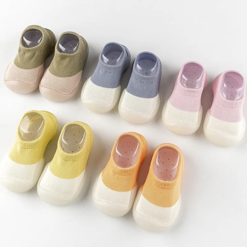 Summer New Combed Cotton Anti slip and Breathable Children's Soft Sole Shoes Baby Walking Shoes Mesh Faced Baby Floor Socks