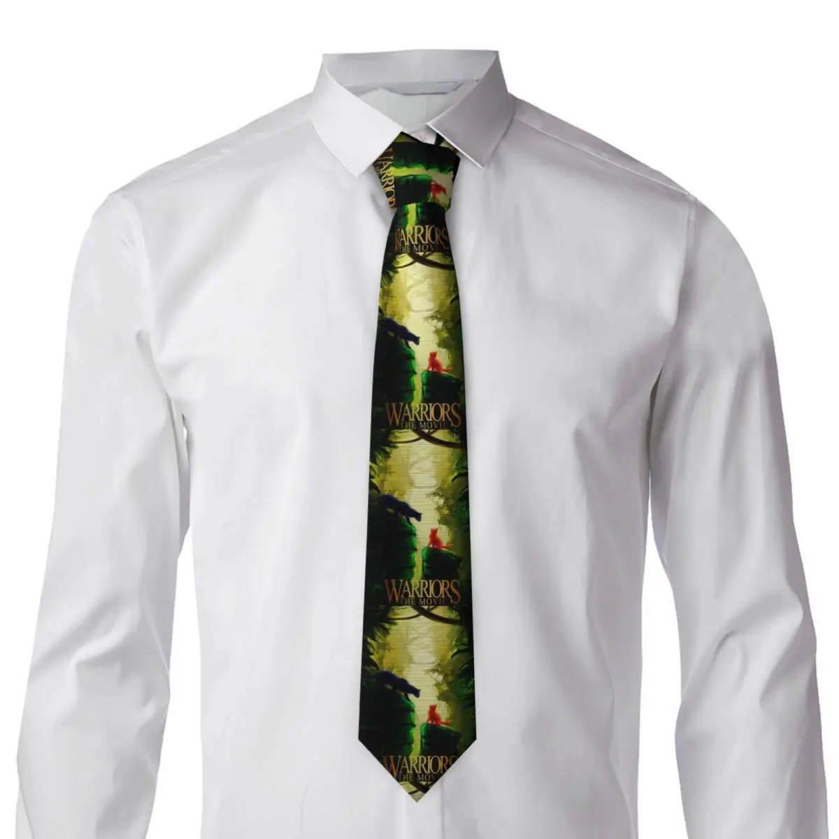 Warrior Cute Cats Lovers (5) Necktie for Men Silk Polyester Slim Neck Ties Party Suits Tie Classic Gravatas
