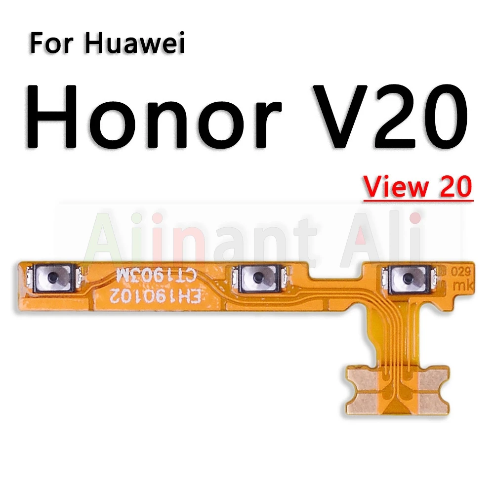 AiinAnt Power On Off Volume Button key Flex Cable Ribbon For Huawei Honor 8 9 9i 9X 10 20 20i 20s 30 30s View Pro Plus Lite