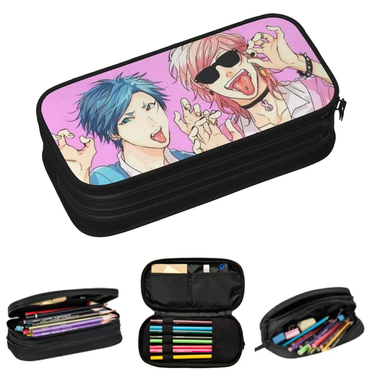 

Пеналы для школьников Yui Yarichin B Club (Юрий Аято Тамура) в аниме-стиле, вместительные пеналы-косметички для ручек и карандашей