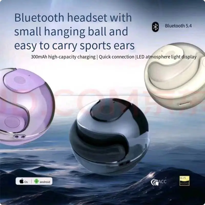 New feature small coconut ball TWS Bluetooth headset ear-mounted OPEN6 super lon