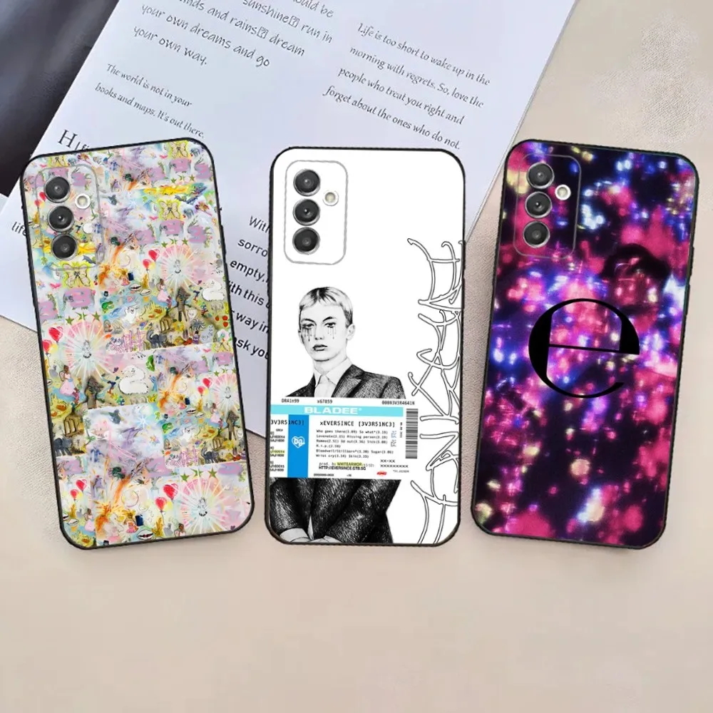 

Bladee 333 Drain Gang IceDancer Phone Case For Samsung Galaxy A20,A21s,A22,A31,A32,A52,A53,A72,73,A80,A91 Soft Black Phone Cover