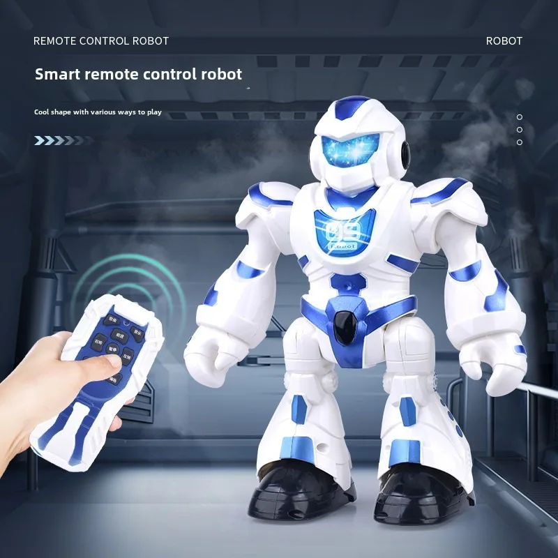 Remote Control Robot Youngsters's Toy for Boys, Can Dance and Sing, Voice Interactive Programming, Suitable for 4-8 Years Old