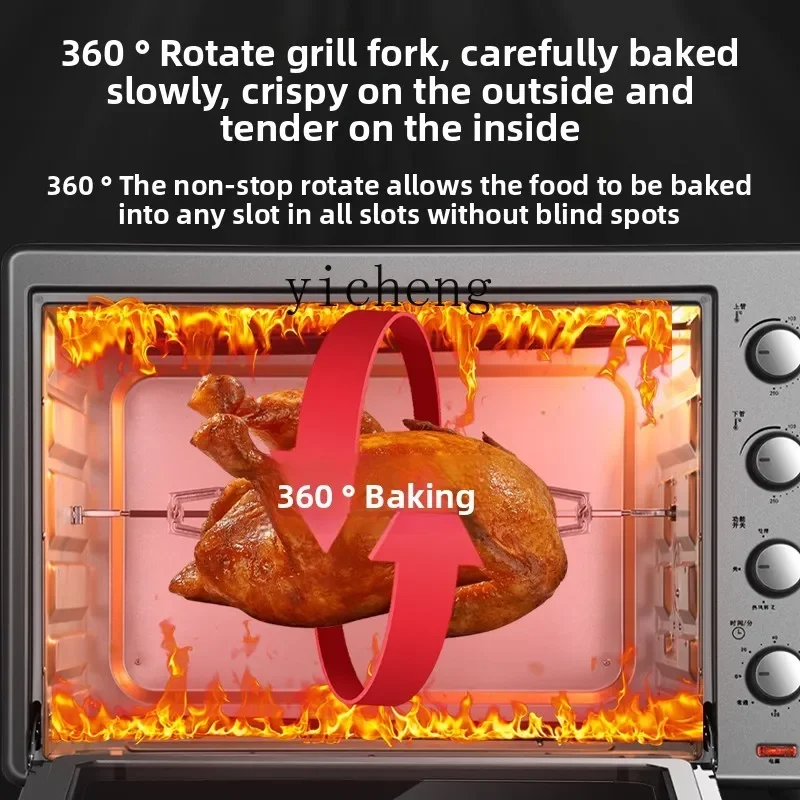 x3  electric oven commercial large capacity 100L household multi-function private room baking special hot blast stove