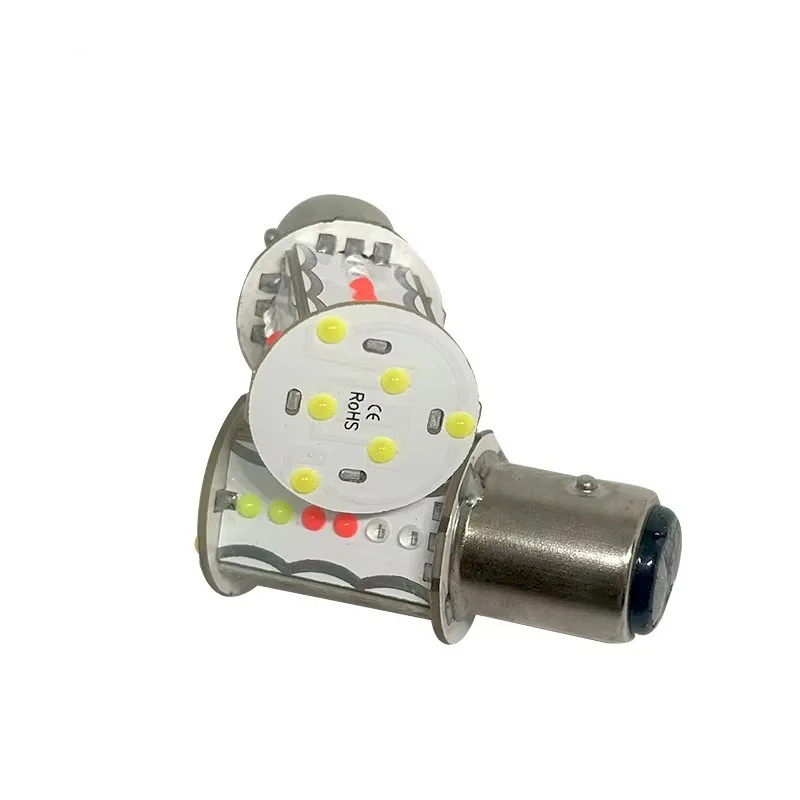 

2 шт. RGB светодиодная вспышка 1157 BAY15D COB 30Chips Автомобильная вспышка-тормозная лампа обратного хода Красный Зеленый Белый Синий 12 В Автомобильные светильники Аксессуары