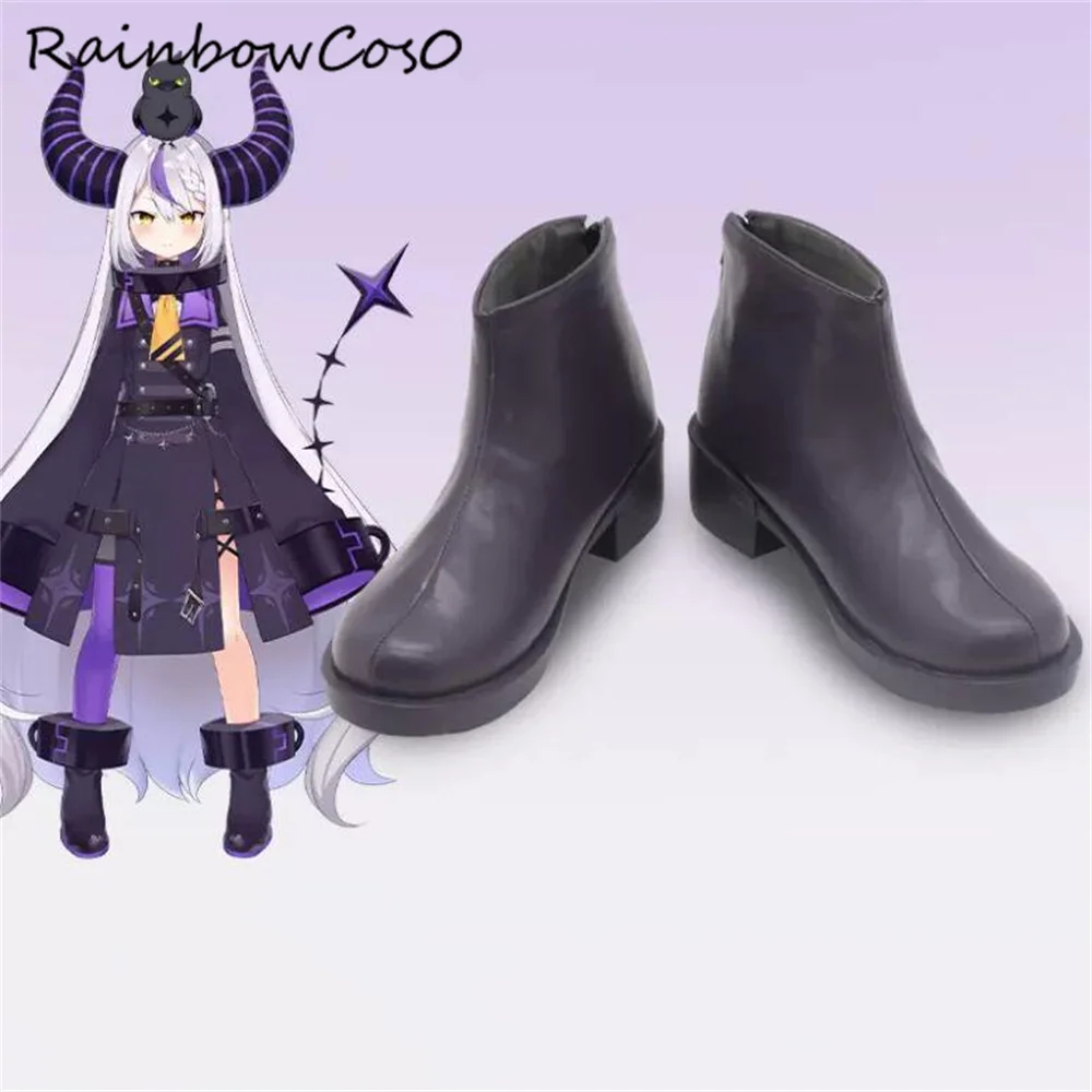 La Darknesss Laplus Virtual YouTuber VTuber Cosplay Shoes Boots Game Anime Party Halloween Chritmas RainbowCos0 W3872