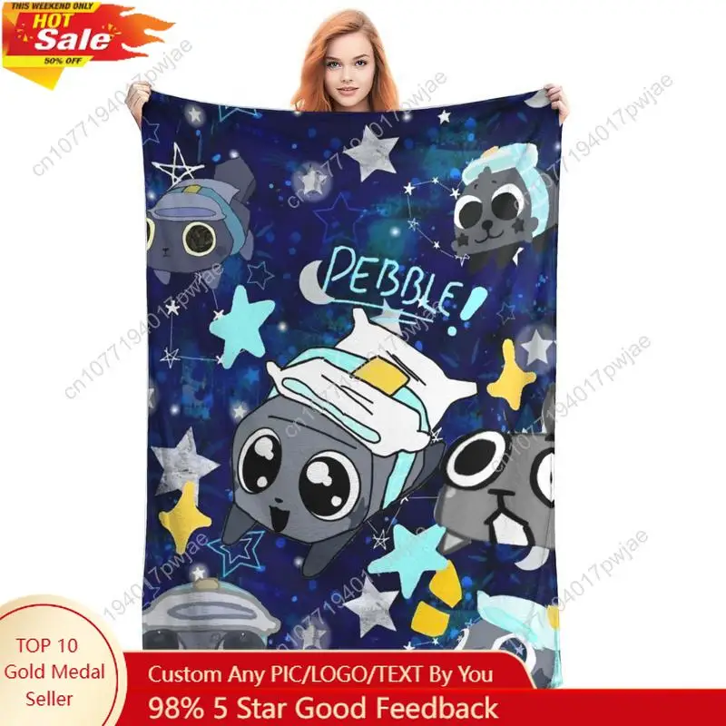 

Dandys World Pebble Fleece Blankets Novelty Throw Blankets for Home Custom blankets