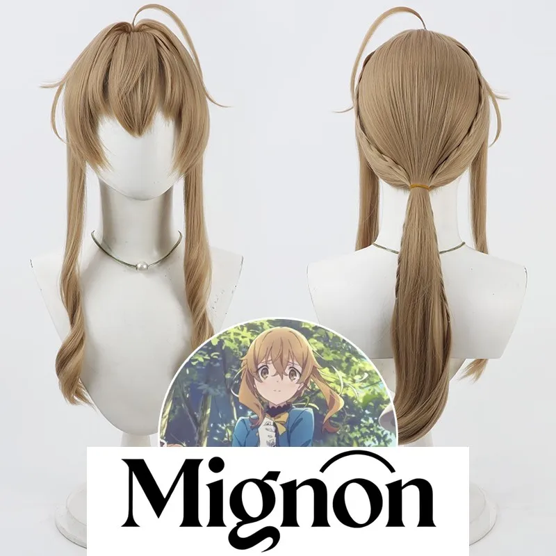 Mignon Secret de la sorcière silencieuse Monica Cosplay perruque sorcière silencieuse style marron