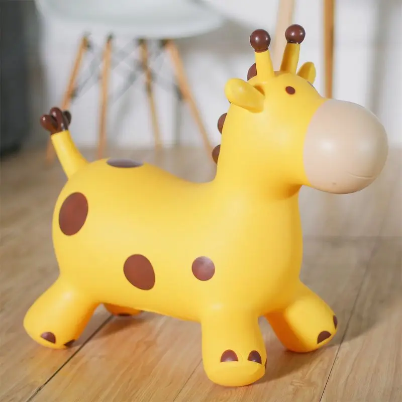 Inflatable Jumping Giraffe Inpany Bouncy Giraffe Hopper Bouncing Animal Toys For Kids Toddlers