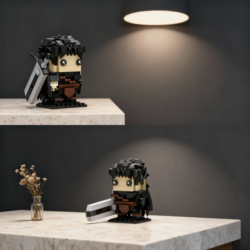 

236 деталей MOC Guts Berserk Brickheadz, модель из строительных блоков, декор для комнаты, домашний декор, украшение для дома, декор для офисного стола, подарок для него