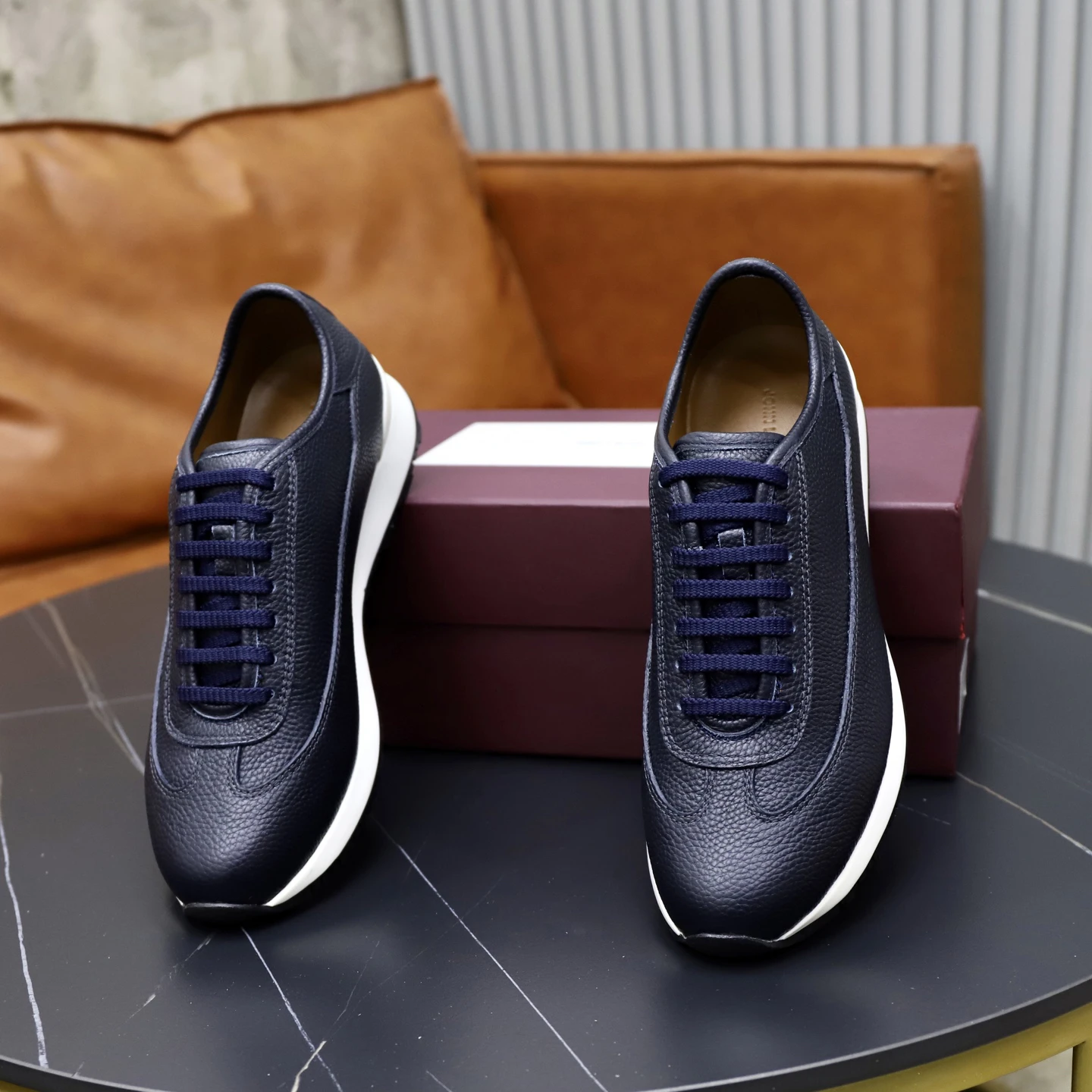 Męskie buty wulkanizowane na koturnie, skórzane, biznesowe, codzienne, wygodne, antypoślizgowe, odporne na ścieranie, do biura, dojazdów do pracy, podróży.