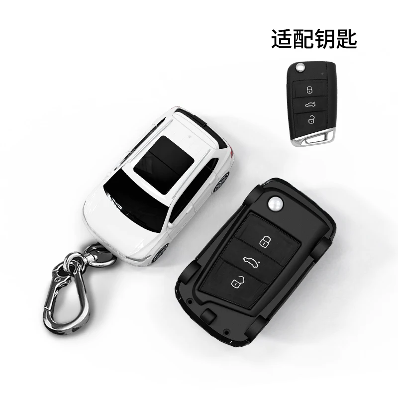 For Tiguan Appearance 3 Button for VW Polo Golf 7 for Skoda Octavia Kodiaq Karoq for SEAT Ateca Leon Ibiza SMART CAR KEY CASE