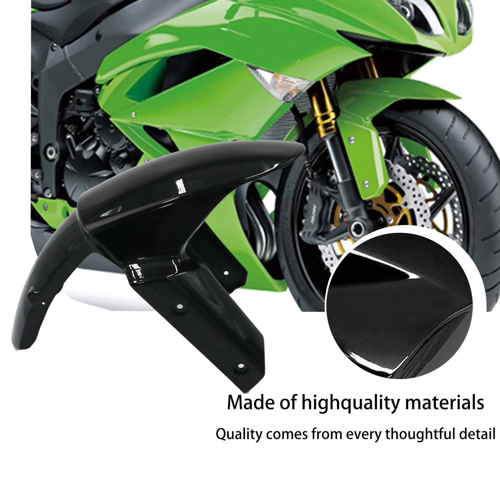 For Kawasaki Ninja 636 ZX-6R 2009-2018 ZX-10R 2011-2015 Z800 2013-2016 Z1000 2013-2016 Z1000SX 2010-2016 Motorcycle Front Fender