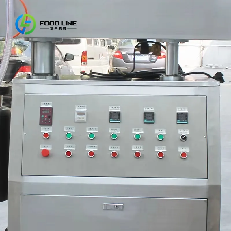 customized Hydraulic Lift High Shear Emulsifying Machine Temperature Control Cosmetic Cream Making Equipment