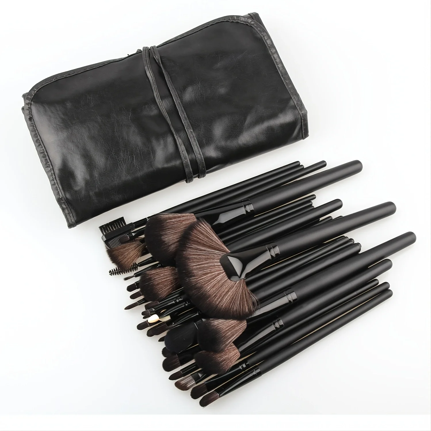 32 Makeup Brush Set Beginner Brush Full Set Of Small Horse Hair Wooden Handle Makeup Tools Loose Powder Concealer Blush Trimming