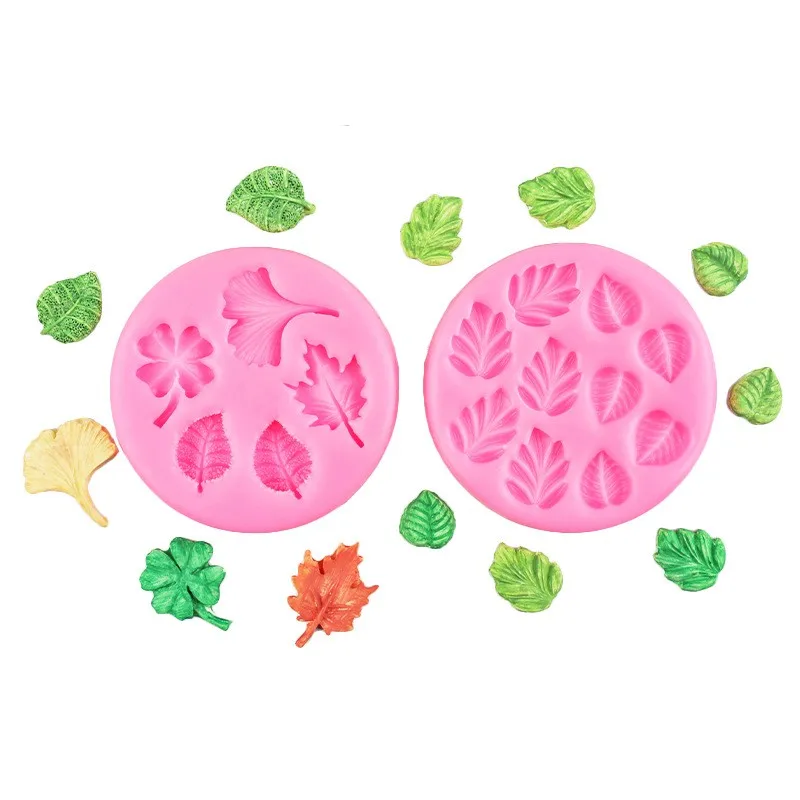 

Cake Decoration Tools Silicone Mold DIY Various Leaf Fondant Ornament Epoxy Resin Molds Maple Leaf Shape Kitchen Baking Supplies