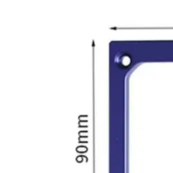 86 Type Socket Slot Template 90x90mm Aluminium Alloy Woodworking Hole Opener Jig For Electrical Box Cutting And Wall Installatio