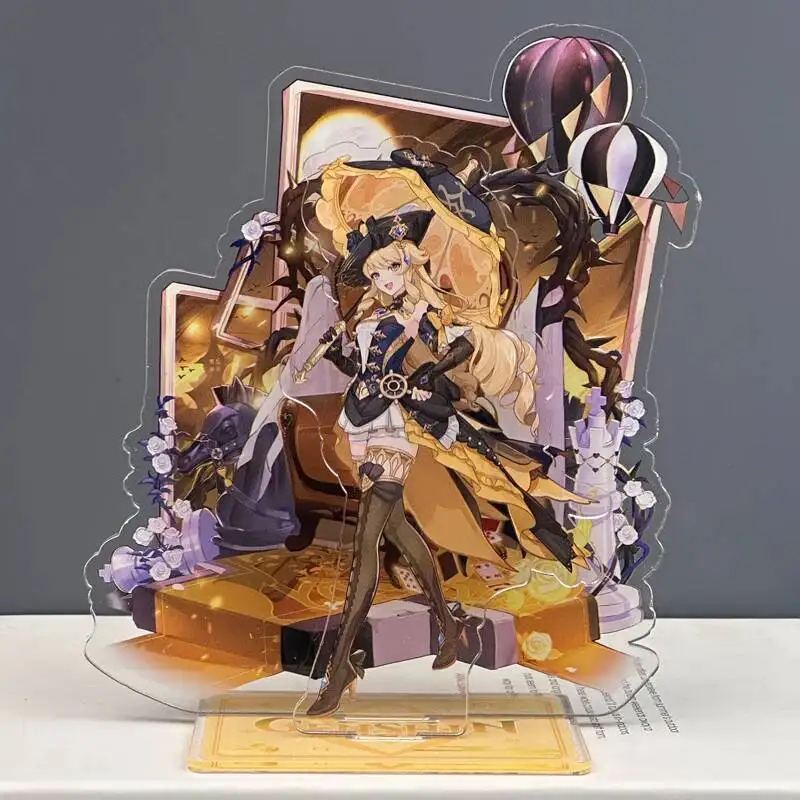 

2025 Game Genshin Impact Cosplay 18CM Cartoon Decor Naviat Mualani Sigewinne Kachina Clorinde Acrylic Stand Figure Model Plate