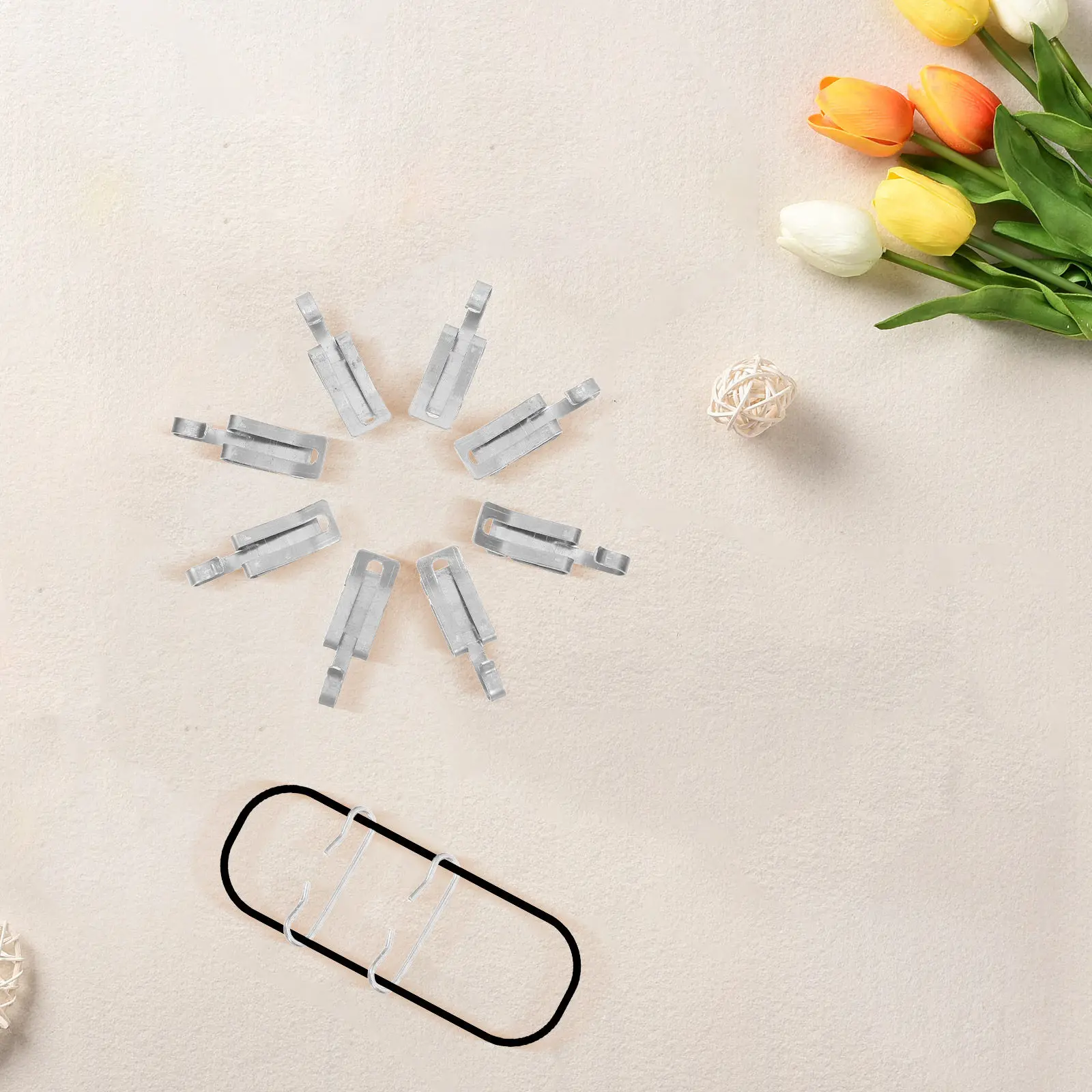1Set Aluminum Roof Clips and Hooks Heat Cable Fixing Kit Outdoor Gutter Cable Clips Snow Prevention Holder Roof Snow Hook