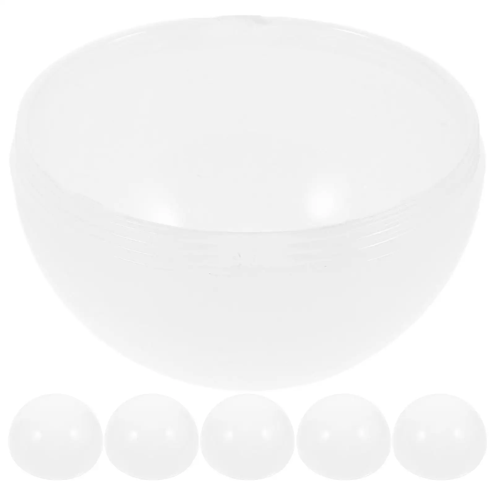 

6pcs Flat PC Lamp Shade for LED Bulbs Half Round Anti- Diffuser Ideal for Ceiling Lights Replacement Light Whit