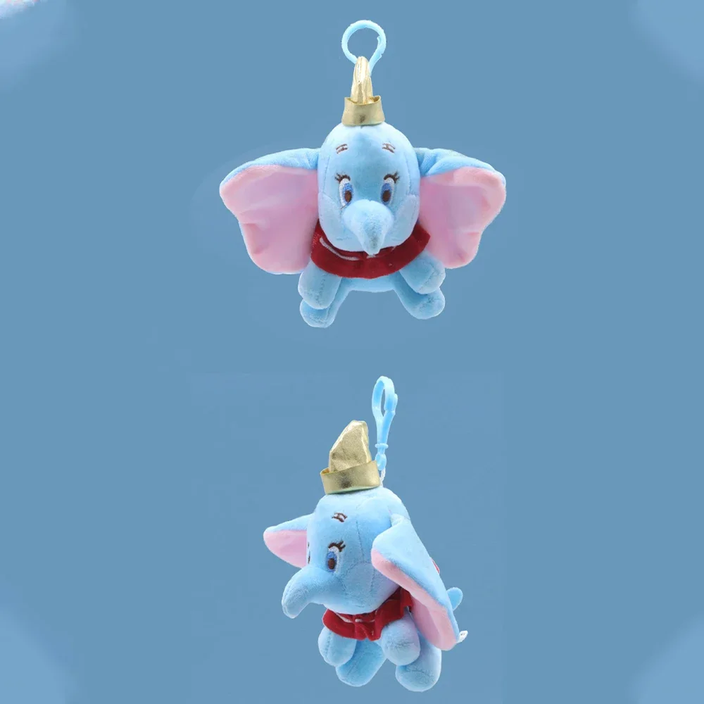 Disney Cute Dumbo Stuffed Animal Plush ToysSmall Pendant Lovely Peluche Cartoon Elephant Dol!Presents for Children Key Chain