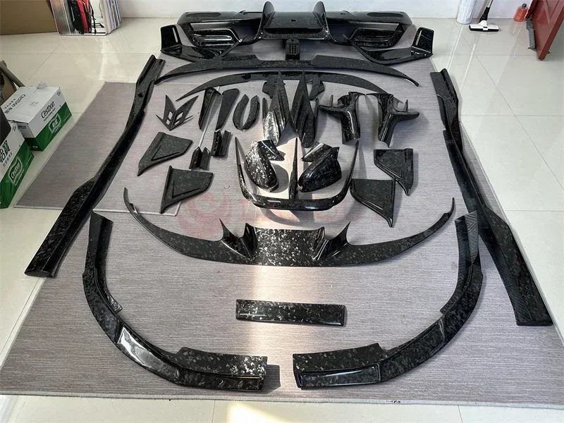 MSY Style Forged Carbon Fiber Body Kit für Ferrari F8 Carbon Fiber Body Kit F8 Carbon Fiber Frontlippe Diffusor Spoiler