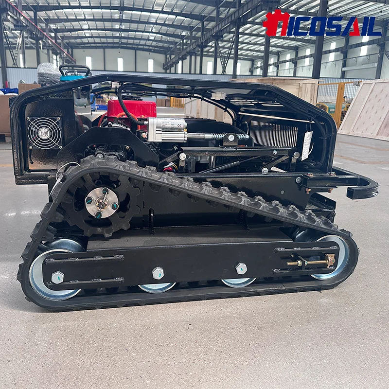 All-Terrain Robot Lawn Mower 800mm-1000mm with Remote Control Diesel Engine CE EPA Certified Agriculture Rubber Mower