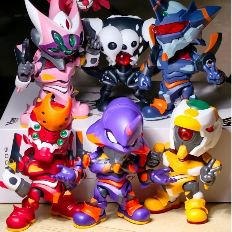 

Soskill Evangelion Q Version Assembly Model Kit Blind Box Collectible Anime Figure Human Instrumentality Project Festival Gift