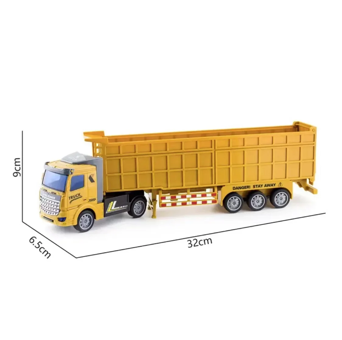 Semi-remorque camion robuste ingénierie benne Transport conteneur réservoir d'huile garçon modèle camion de retour