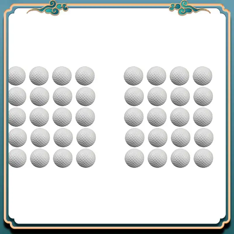 Latest 40 Pcs Air Golf Practice Balls,Foam Ball,Golf Training Indoor And Outdoor, For Backyard Hitting Mat,White