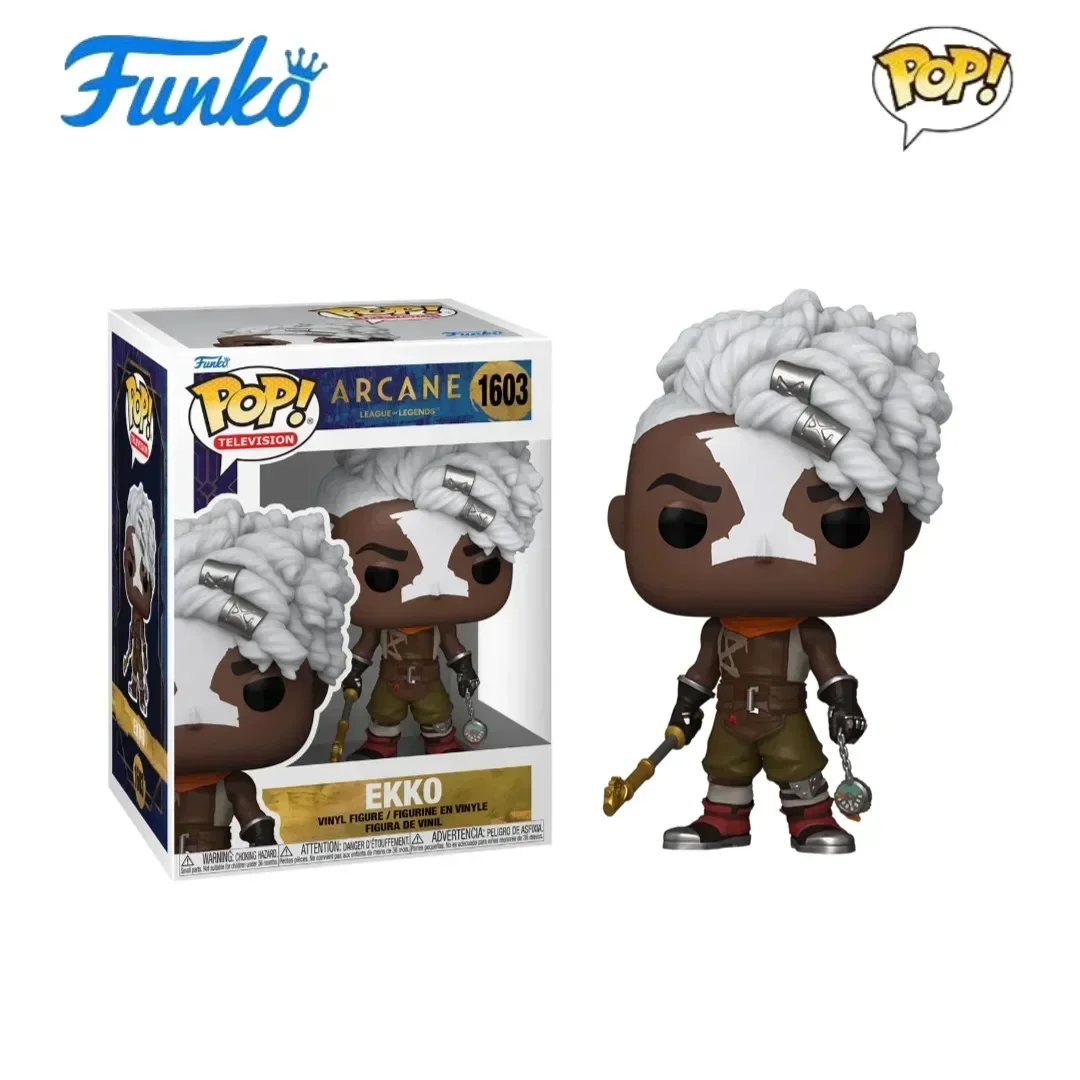 Funko Pop Arcane Temporada League of Legends 10Cm Arcane Anime Figura Jinx Vi Ekko Silco Figura de acción Modelo de estatua coleccionable