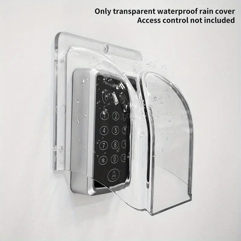 1Pc Door Bell Ring Chime Button Transparent Protective Cover for Home Doorbell Waterproof Cover for Wireless Doorbell