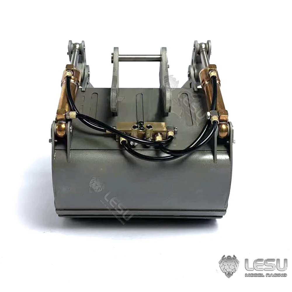 LESU AT-C0030-C/-1 hydraulic grab bucket suitable for 1/14 ET35 excavator modification quick release bucket replacement