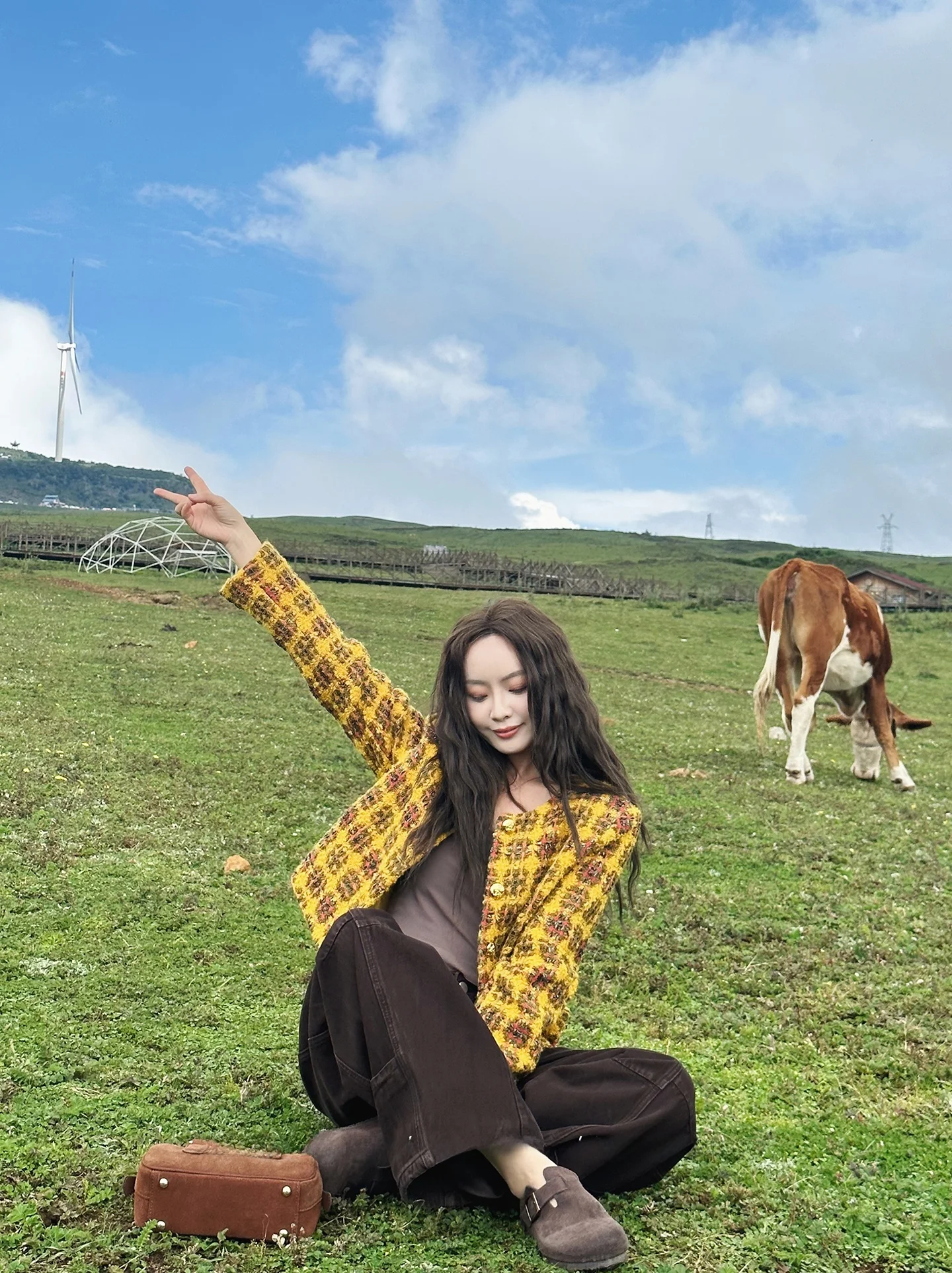 

Желтый стеганый жакет Ajin класса люкс, женская осенняя коллекция, премиум качество