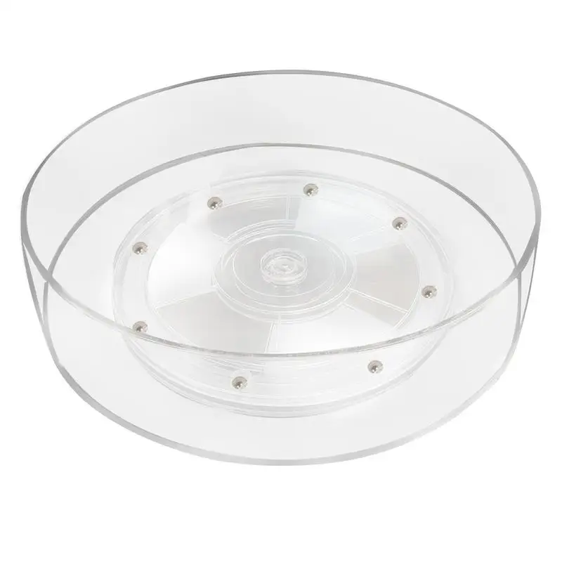 

Acrylic Turntable Organizer Rotating Kitchen Round Organizer Condiment Organizer Large Capacity Organizer Desktop Storage Tray