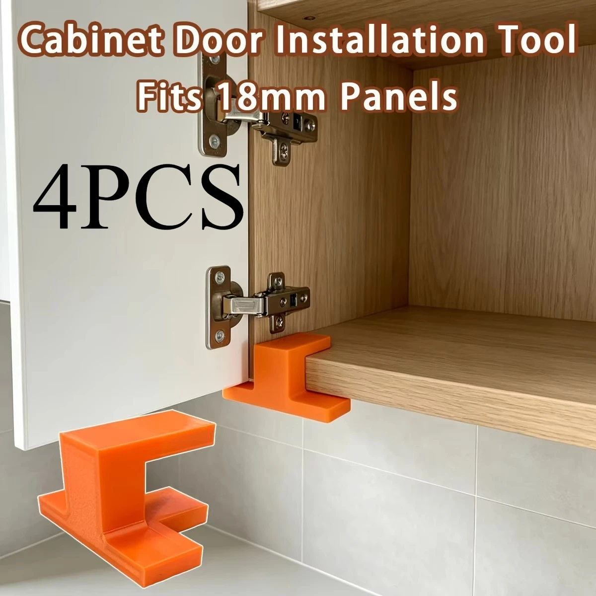 4PCS Cabinet Door Installation Jig Woodworking Locator T-Type Corner Bracket Adjustable Clamping Tool For Floor Ceiling Cabinets