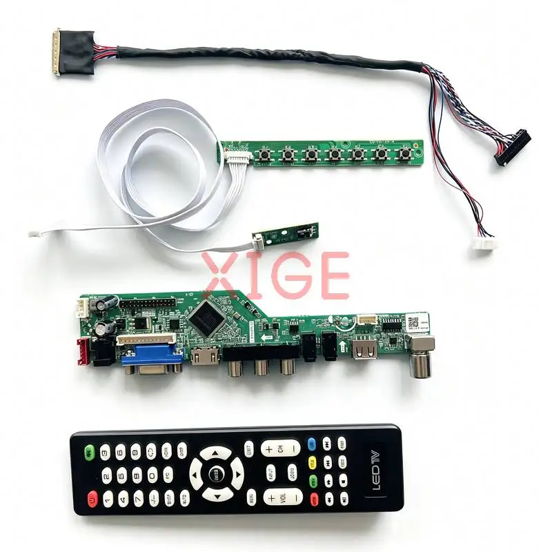 

For LTN156AT05 LTN156AT03 LTN156AT02 LTN156AT09 Drive Board DIY Kit 1366*768 40-Pin LVDS 1366x768 HDMI+VGA+AV+USB Laptop Display
