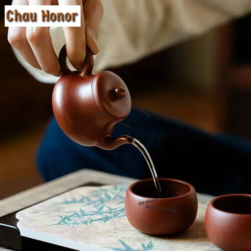 Purple Clay Zhu Mud Tea Set Complete Set Luxury Tea Ceremony Set Tea Maker Teapot And Tea Cup Set Cha Accessories Ornaments Gift
