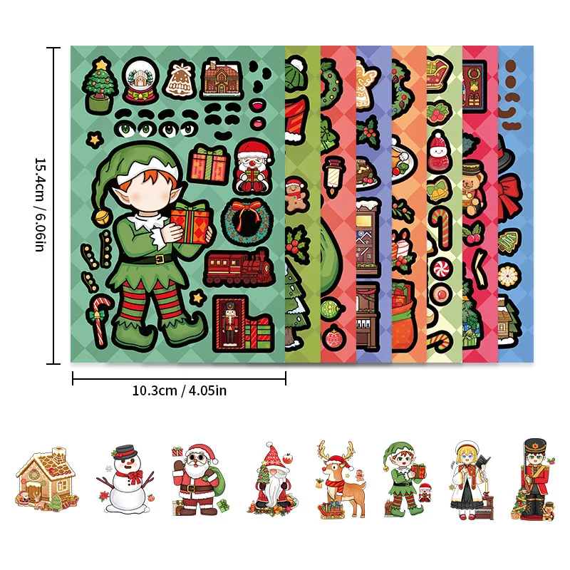 8Sheets Cute Christ… - image