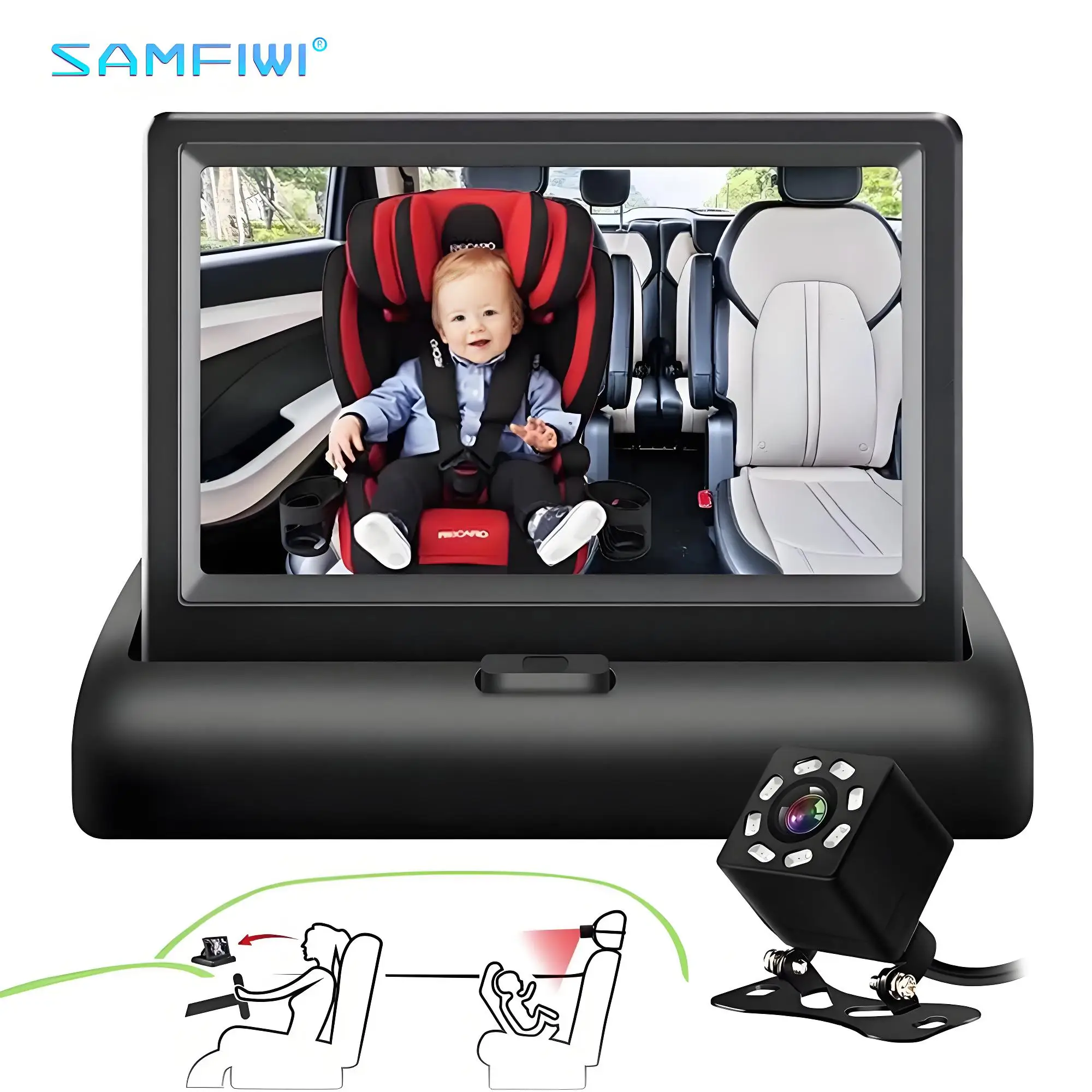 4.3 Inch Baby Car M…