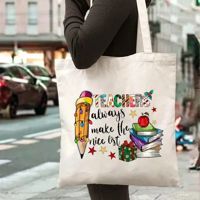 

Сумки с принтом «Teach Love Inspire» для женщин, сумка-тоут с графическим изображением Apple Books Pencil, модный подарок для учителя, дорожная сумка для пляжа, сумка через плечо