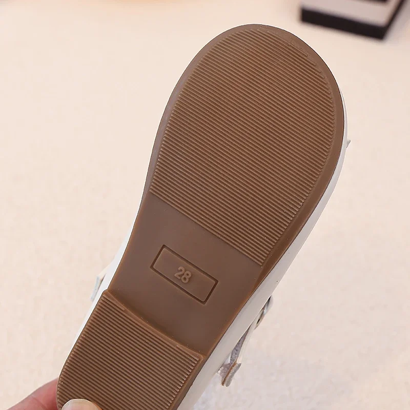 Mary Jane Schuhe für Mädchen, Ballerinas mit Schleife und Schnalle für Kleinkinder, weiche Prinzessinnen-Partyschuhe mit Metallschnalle, Schuhe mit Lederoptik für kleine Mädchen. – Detail 8