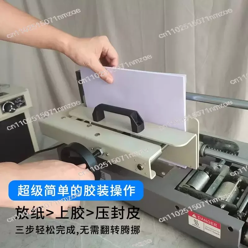 Desktop Hot Melt Glue Binding Machine Manual A4 Hardcover Book Binder Office Binding Equipment
