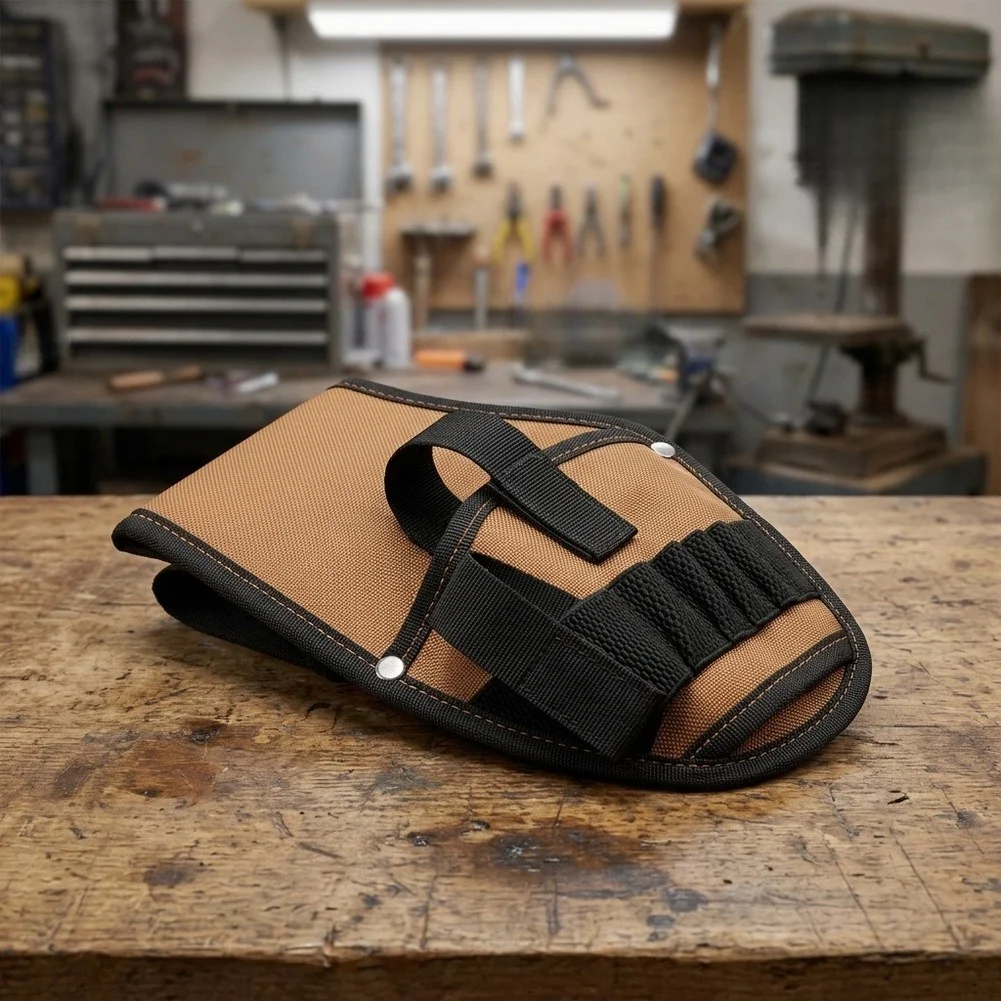 Job-Specific Tool Pouch with 600D Polyester Shell Steel Clip Mount and Internal Organization for Common Hand Tools